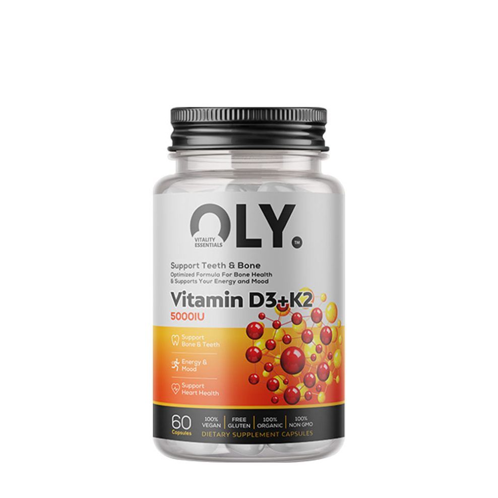 D3- és K2-vitamin 5000 NE, Oly Vitamin D3+K2 5000 IU, 60 kapszula