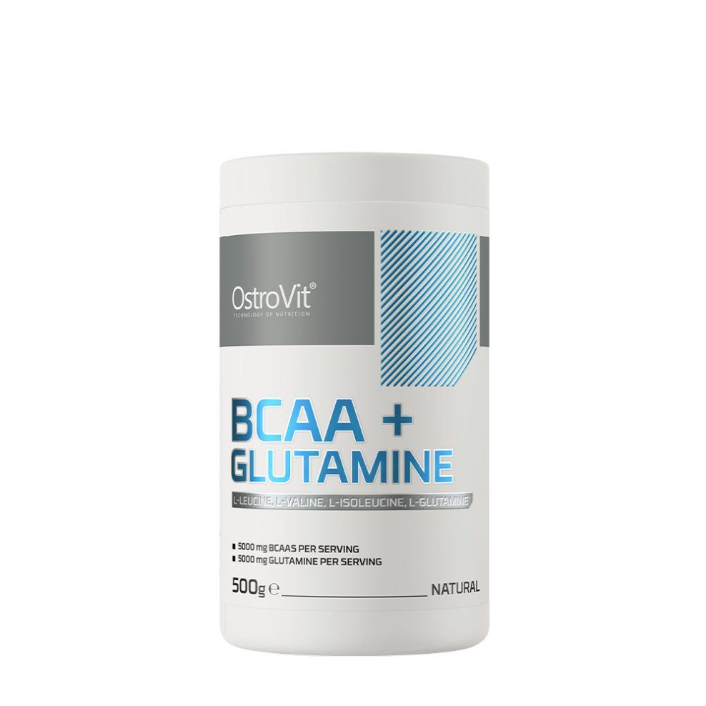 Elágazó láncú aminosavak glutaminnal, OstroVit BCAA + Glutamine, 500 g