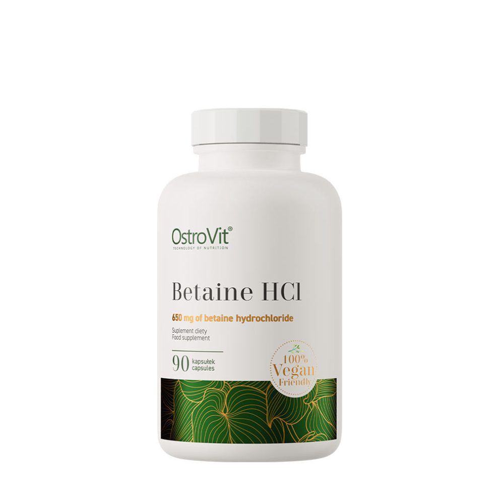 Betain-hidroklorid, OstroVit Betaine HCL Vege, 90 kapszula