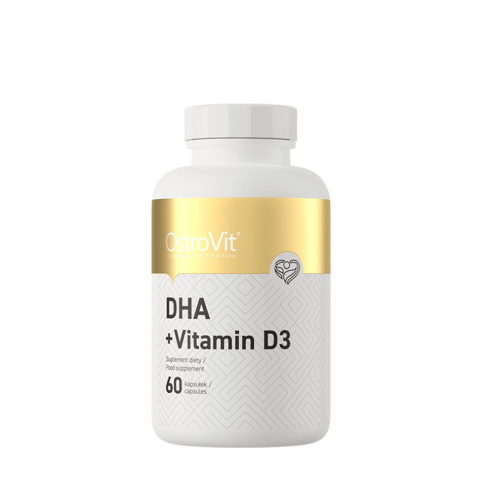 DHA és D3-vitamin, OstroVit DHA + VITAMIN D3, 60 kapszula