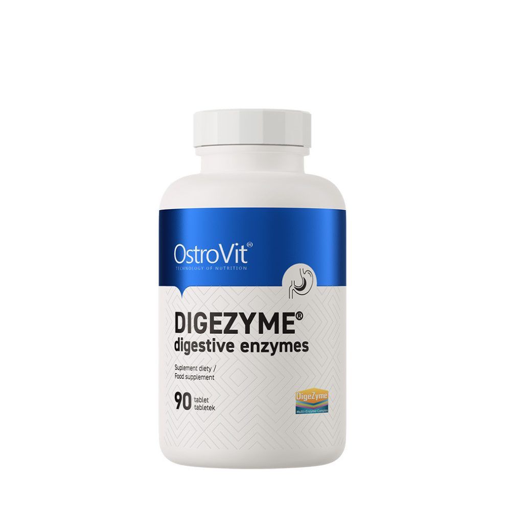 Emésztőenzim-komplex, OstroVit Digenzyme Digestive Enzymes, 90 tabletta