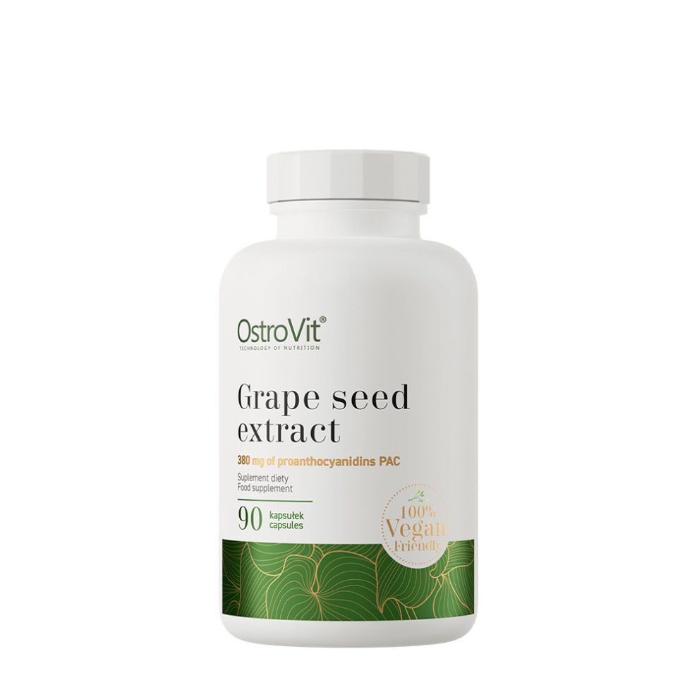 Szőlőmagkivonat, OstroVit Grape Seed Extract Vege, 90 kapszula