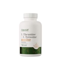 L-teanin és L-tirozin, OstroVit L-Theanine + L-Tyrosine VEGAN, 90 kapszula
