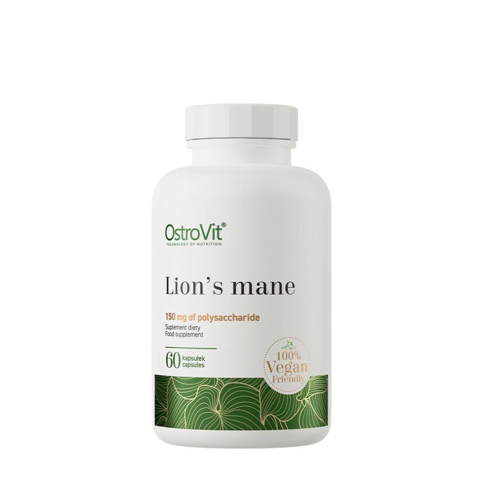 Süngomba-kivonat, OstroVit Lion's Mane Vege, 60 kapszula