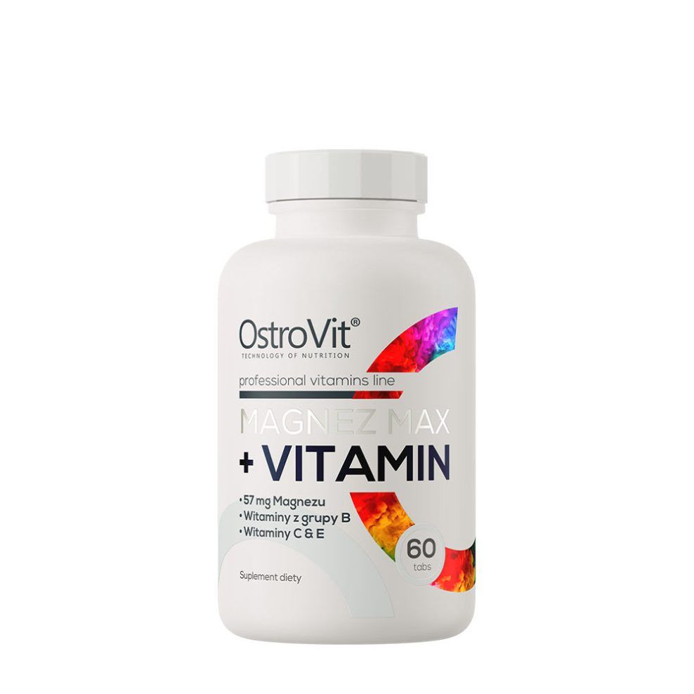 Magnézium-vitamin komplex, OstroVit Magnez MAX + Vitamin, 60 tabletta