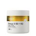 Omega-3 D3- és K2-vitaminnal, OstroVit Omega 3 D3+K2, 180 kapszula