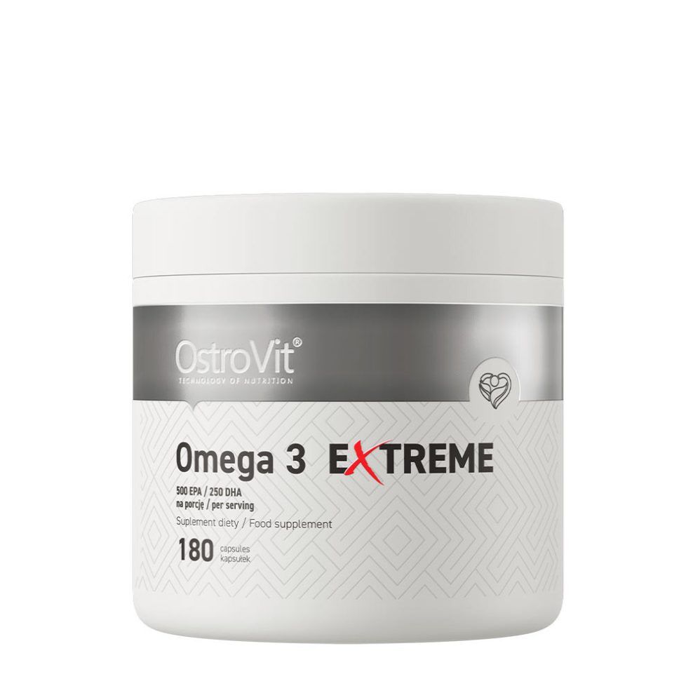 Omega-3 extra koncentrációval, OstroVit Omega 3 Extreme, 180 kapszula