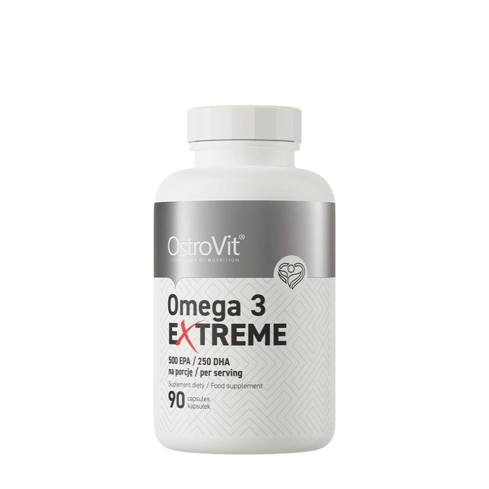 Omega-3 extra koncentrációval, OstroVit Omega 3 Extreme, 90 kapszula