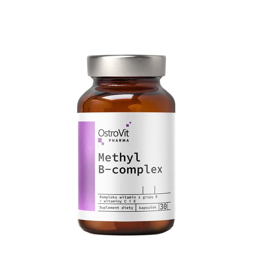 Metilált B-vitamin-komplex, OstroVit Pharma Methyl B-Complex, 30 kapszula