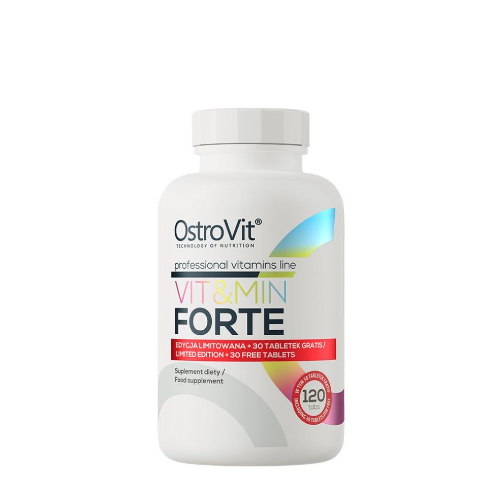 Multivitamin és ásványianyag-komplex, OstroVit Vit&Min FORTE, 120 tabletta