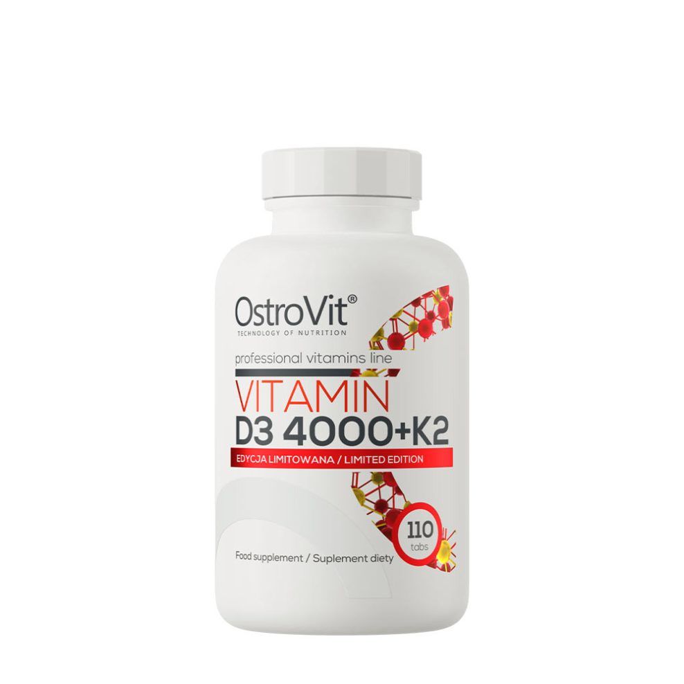 D3-vitamin 4000 NE K2-vitaminnal, OstroVit Vitamin D3 4000 IU + K2, 110 tabletta