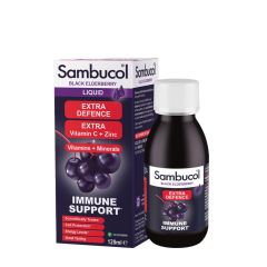 Fekete bodza kivonat folyadék, Sambucol Extra Defence Liquid, 120 ml