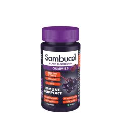 Fekete bodza gumivitamin, Sambucol Immuno Forte Gummies, 30 gumicukor, fekete bodza íz