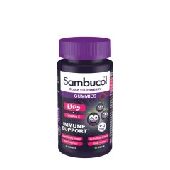 Fekete bodza gumivitamin gyerekeknek, Sambucol Kids Gummies, 30 gumicukor, fekete bodza íz