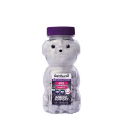 Fekete bodza rágótabletta, Sambucol Teddies, 60 rágótabletta, fekete bodza íz