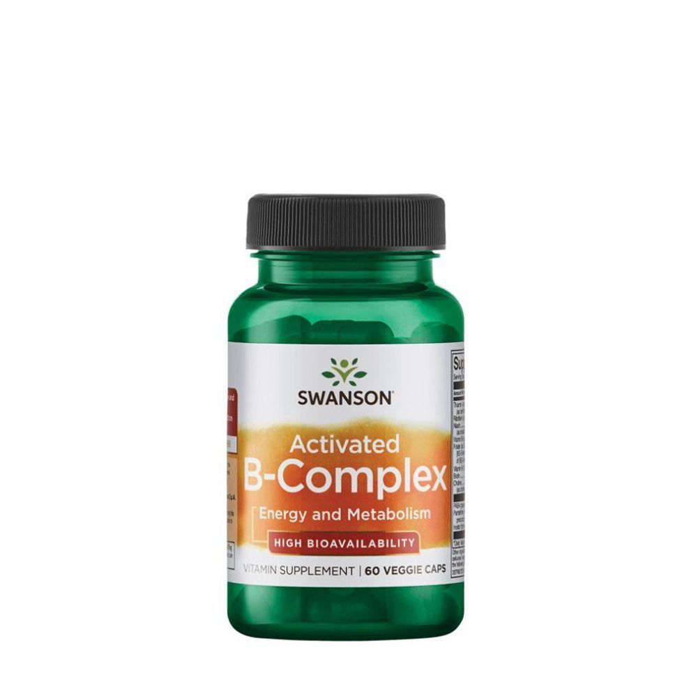 Aktív B-komplex magas biológiai hasznosulással, Swanson Activated B-Complex High Bioavailability, 60 kapszula