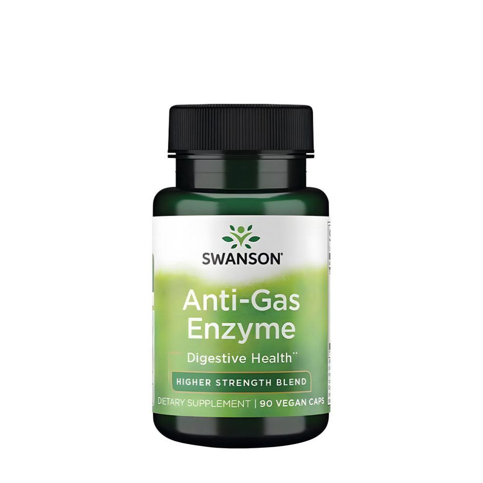 Emésztőenzim-komplex, Swanson Anti-Gas Enzyme - Higher Strength, 90 kapszula