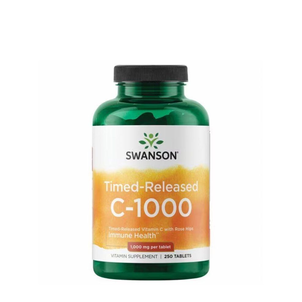C-vitamin 1000 mg, Swanson C-1000 Vitamin, 250 tabletta