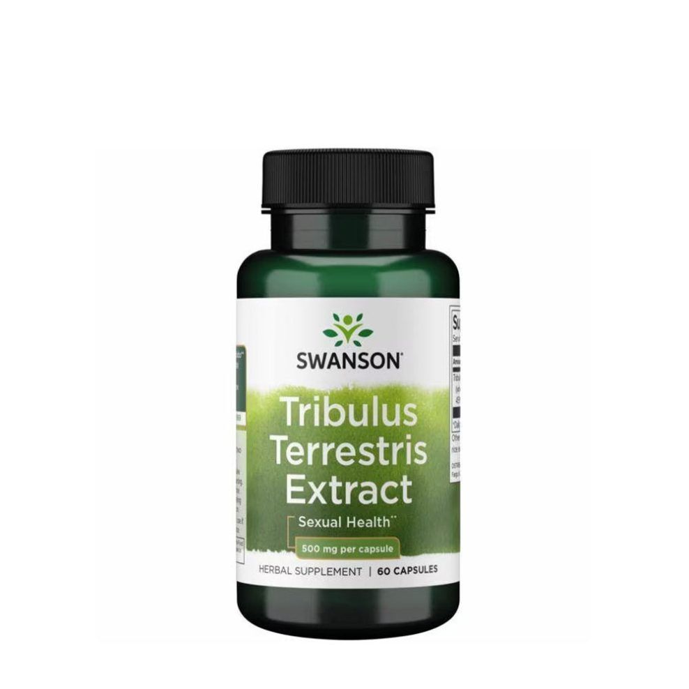 Tribulus terrestris kivonat, Swanson Tribulus Terrestris Extract, 60 kapszula