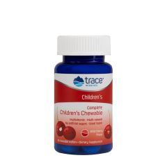 Gyermek multivitamin rágótabletta, Trace Minerals Complete Childrens Chewable, 60 rágótabletta, vadcseresznye íz