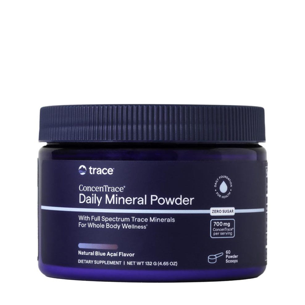 Napi ásványianyag-komplex por, Trace Minerals ConcenTrace® Daily Mineral Powder, 132 g