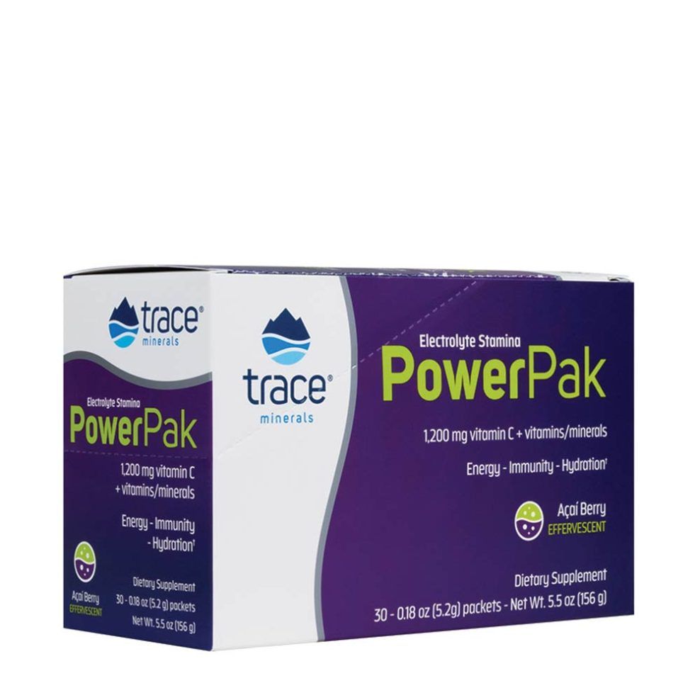 Elektrolit italpor, Trace Minerals Electrolyte Stamina Power Pak, 30 tasak