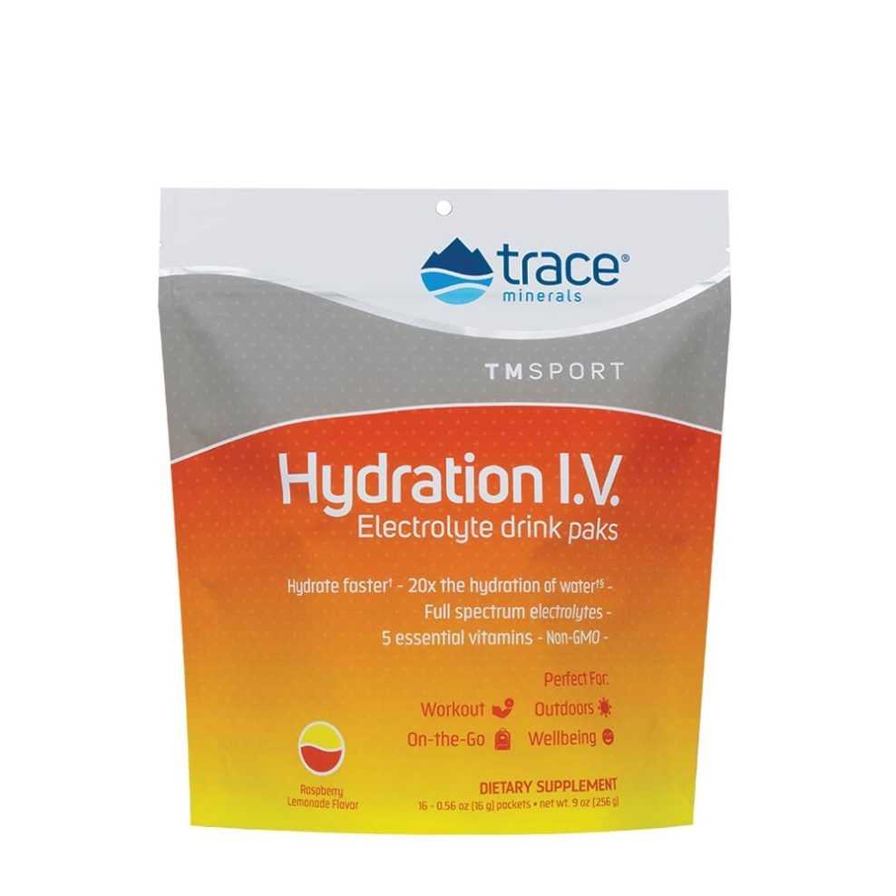 Elektrolit italpor, Trace Minerals Hydration I.V. Electrolyte Drink Paks, 16 tasak