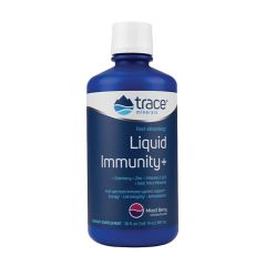 Folyékony immun-komplex, Trace Minerals Liquid Immunity, 887 ml, vegyes bogyós gyümölcs íz