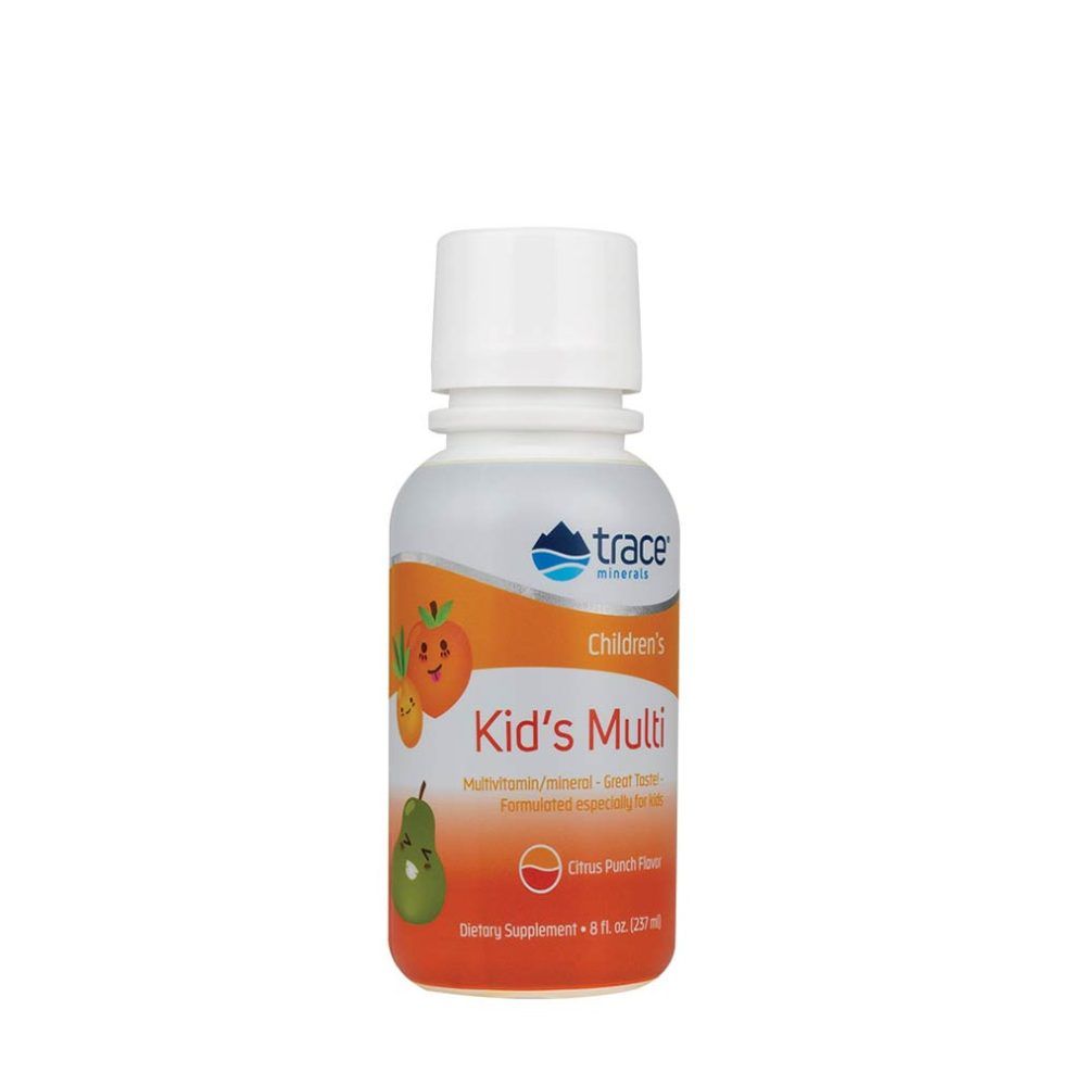 Gyermek folyékony multivitamin, Trace Minerals Liquid Kid's Multi, 236 ml, citrus íz