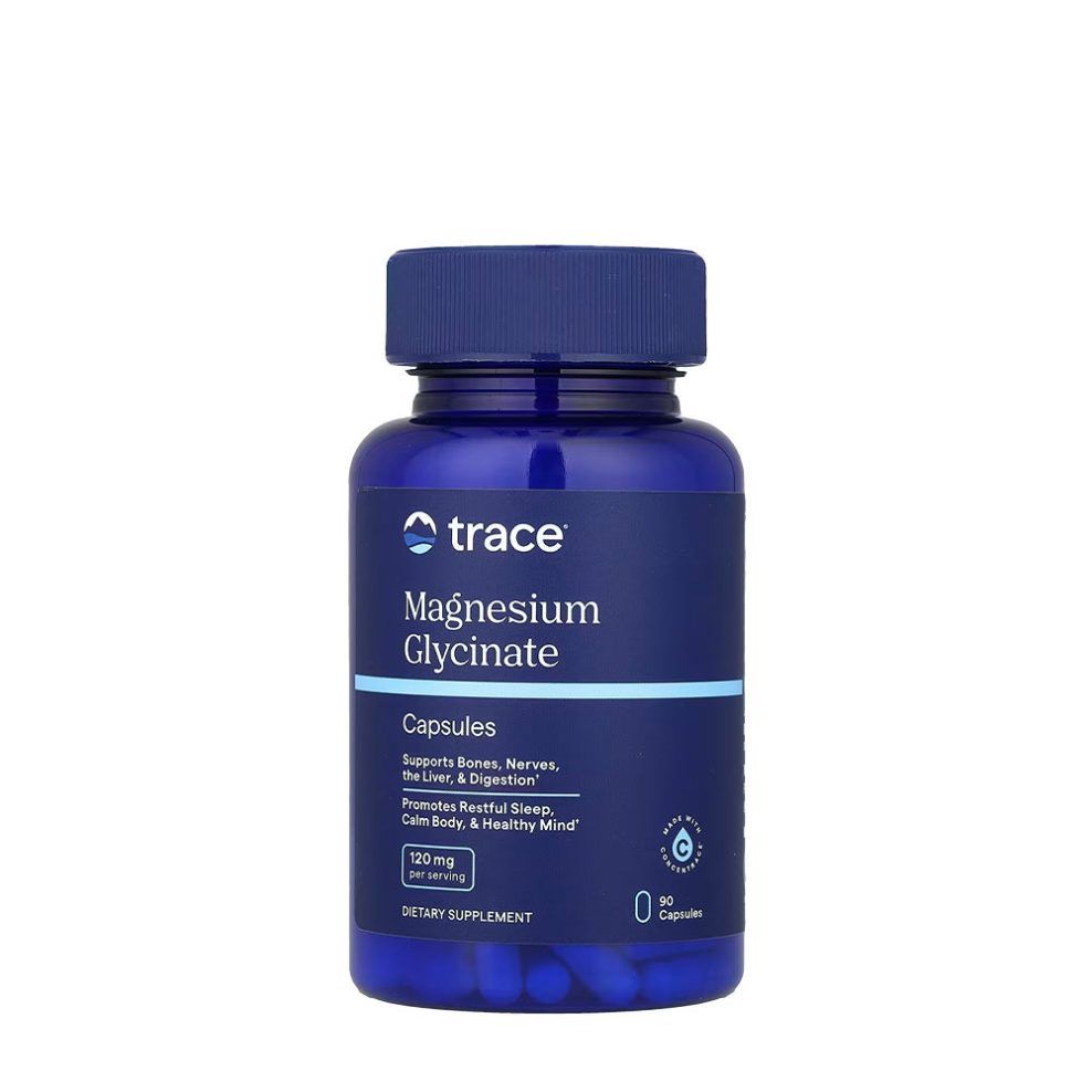 Magnézium-glicinát, Trace Minerals Magnesium Glycinate, 90 kapszula