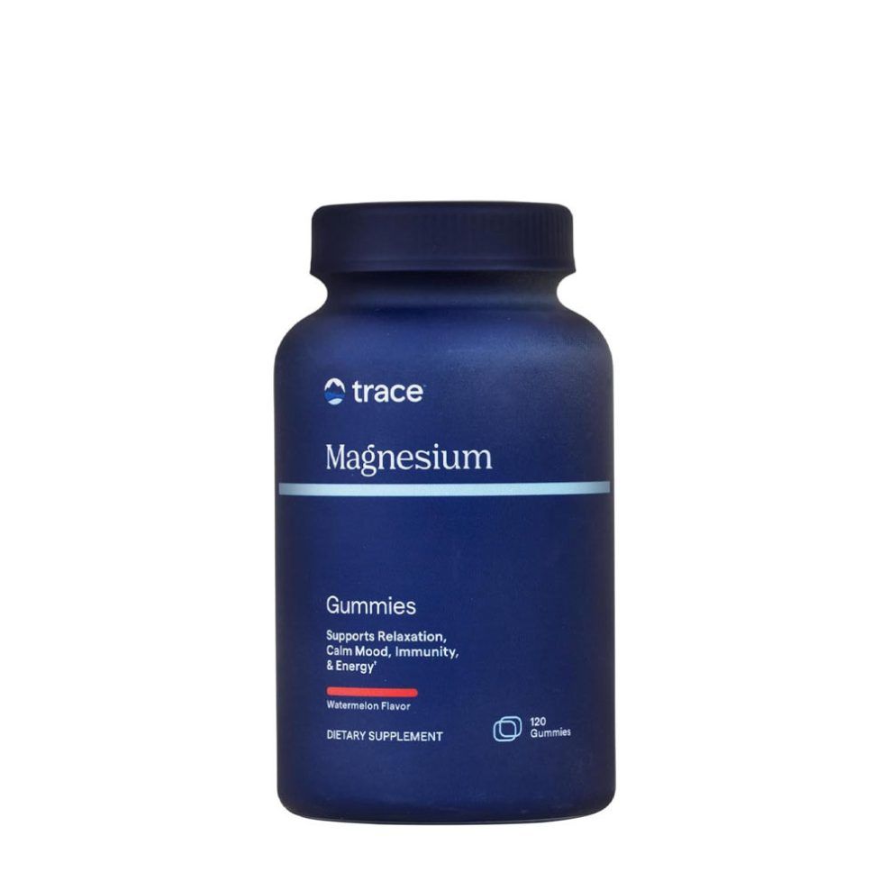 Magnéziumgumicukor, Trace Minerals Magnesium Gummies, 120 gumicukor, görögdinnye íz