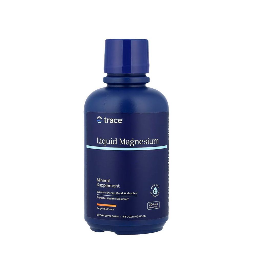 Folyékony magnézium, Trace Minerals Magnesium Liquid, 473 ml, mandarin íz