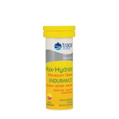 Elektrolit italpor állóképességi sporthoz, Trace Minerals Max-Hydrate Endurance, 10 pezsgőtabletta, citrus íz