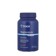 Cukormentes magnéziumgumicukor, Trace Minerals Sugar Free Magnesium Gummies, 120 gumicukor, vegyes bogyós gyümölcs íz