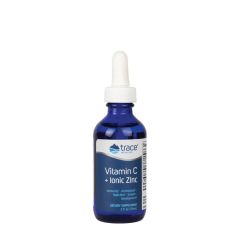 C-vitamin ionos cinkkel, Trace Minerals Vitamin C + Ionic Zinc, 59 ml