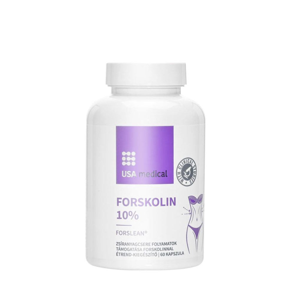 Forskolin 10%, USA medical Forskolin 10% Forslean, 60 kapszula