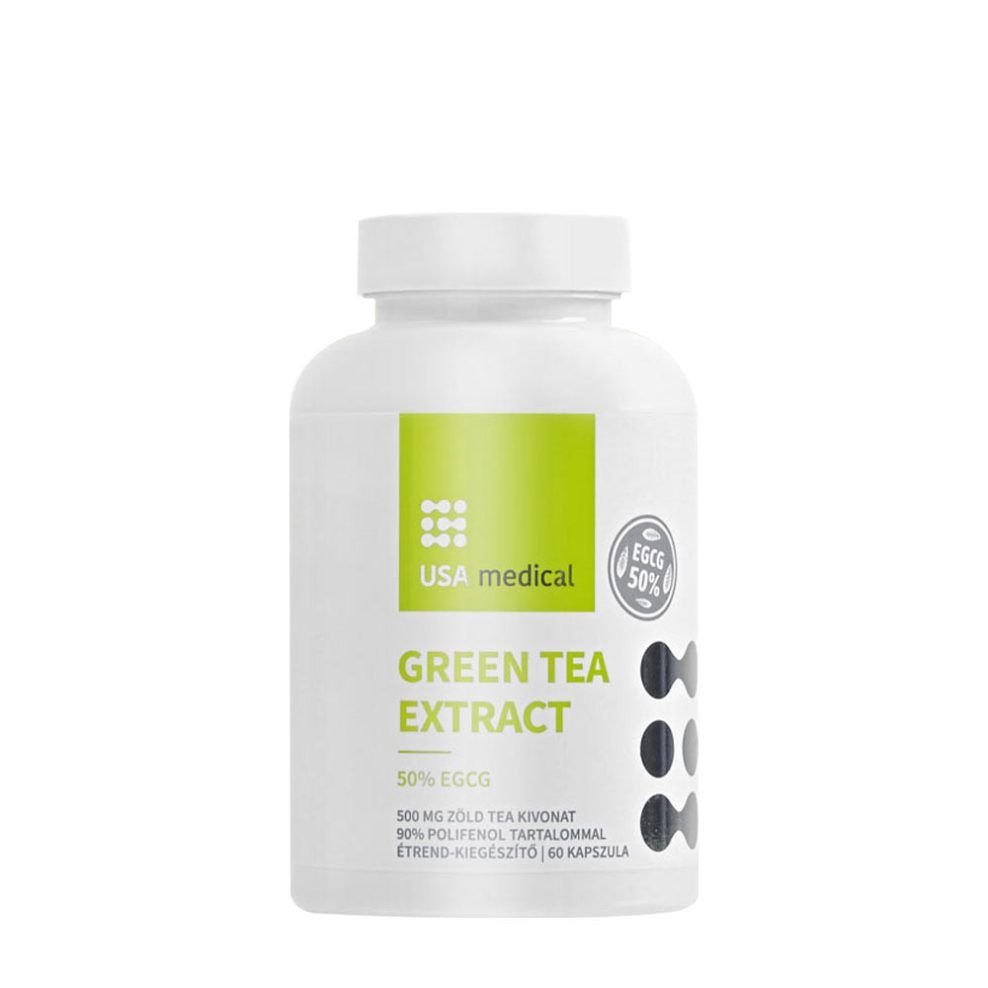 Zöldtea-kivonat 50% EGCG, USA medical Green Tea Extract 50% EGCG, 60 kapszula