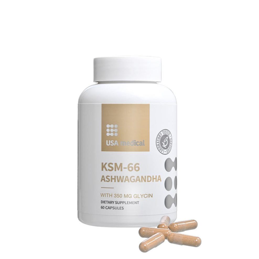 Ashwagandha kivonat, USA medical KSM-66 Ashwagandha, 60 kapszula