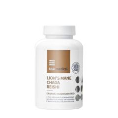 Bio gombakomplex háromféle gombával, USA medical Organic Mushroom Trio, 60 kapszula