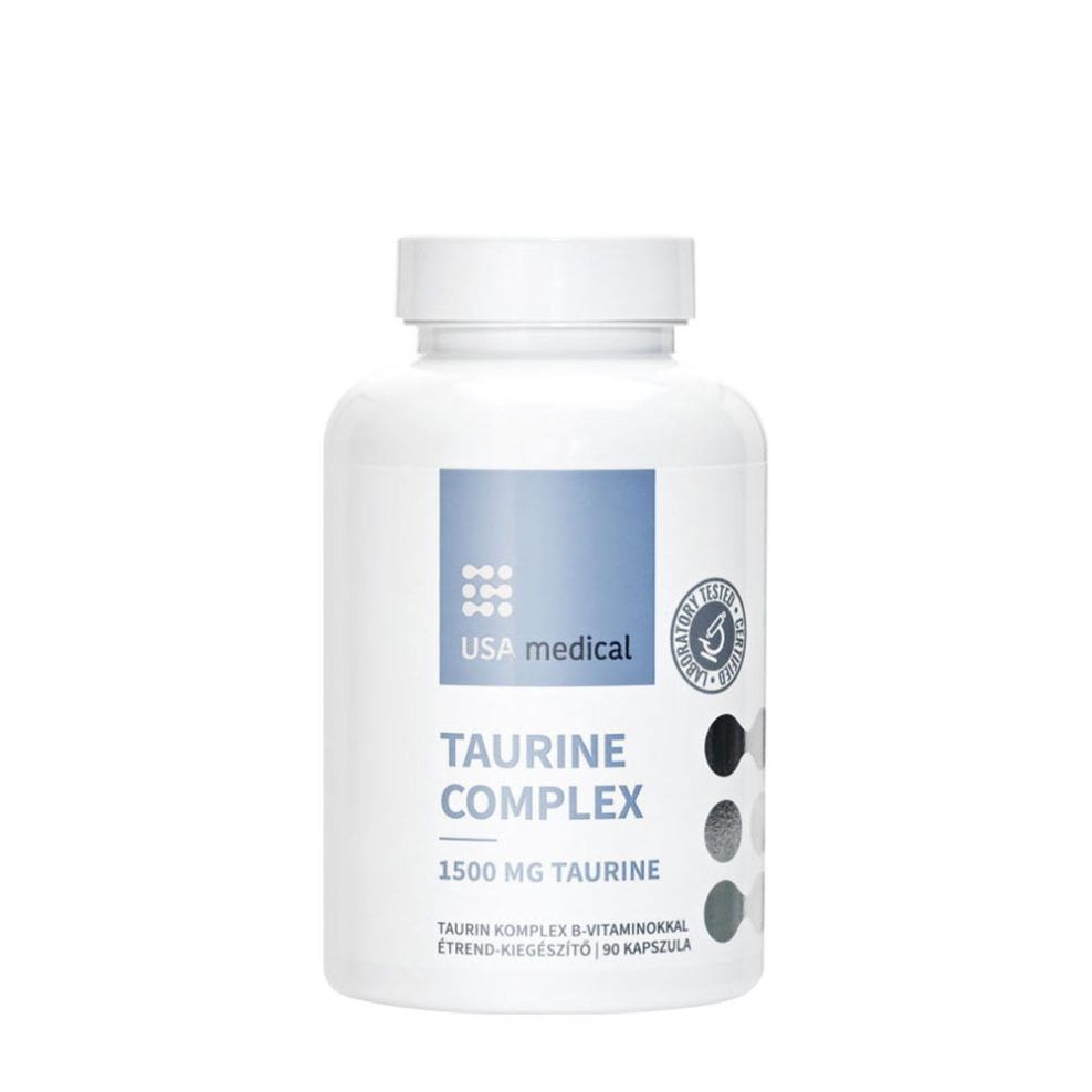 Taurin komplex 1500 mg, USA medical Taurine Complex 1500 mg, 90 kapszula