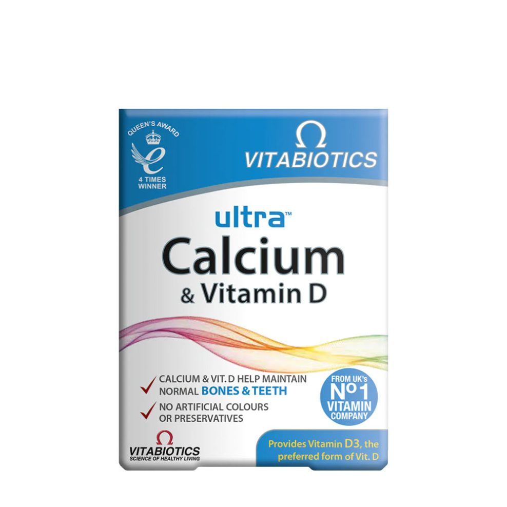 Kalcium D-vitaminnal, Vitabiotics Ultra Calcium & Vitamin D, 30 tabletta