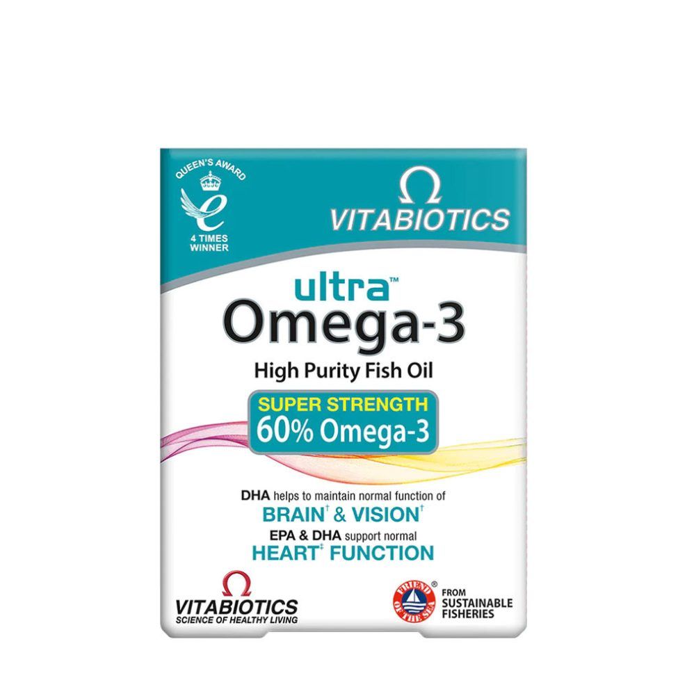 Omega-3 zsírsavak, Vitabiotics Ultra Omega-3, 60 kapszula