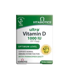 D-vitamin 1000 NE, Vitabiotics Ultra Vitamin D 1000 IU, 96 tabletta
