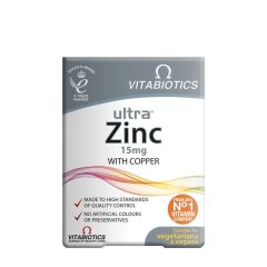 Cink 15 mg, Vitabiotics Ultra Zinc 15 mg, 60 tabletta