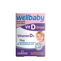 D-vitamin csepp, Vitabiotics Wellbaby Vitamin D Drops, 30 ml
