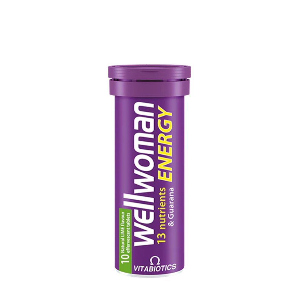 Női multivitamin pezsgőtabletta, Vitabiotics Wellwoman Energy, 10 pezsgőtabletta