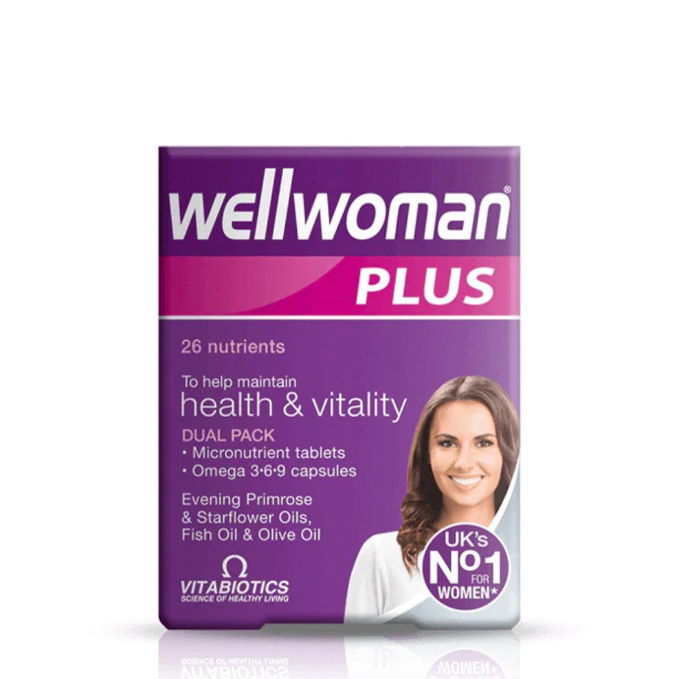 Női multivitamin omega 3-6-9 zsírsavakkal, Vitabiotics Wellwoman Plus Omega 3-6-9, 56 tabletta