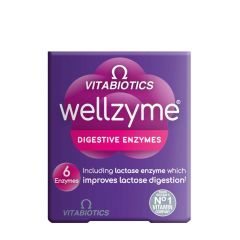Emésztőenzimek, Vitabiotics Wellzyme Digestive Enzymes, 60 kapszula