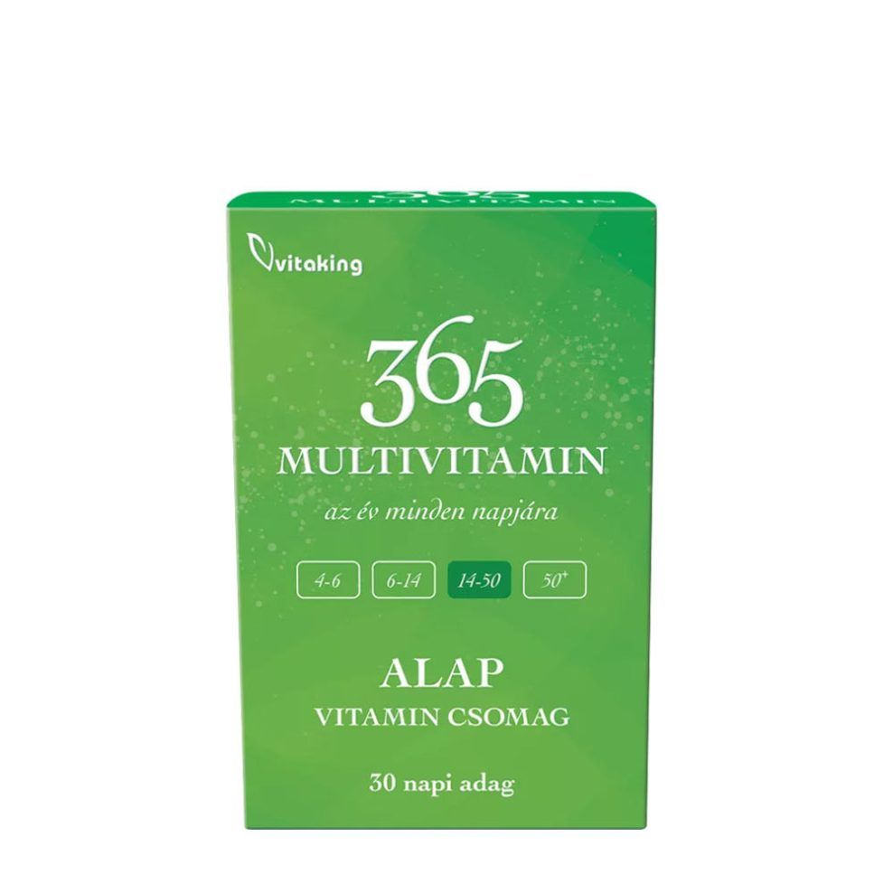 Alap multivitamin-csomag, Vitaking 365 Multivitamin Base Pack, 30 tasak