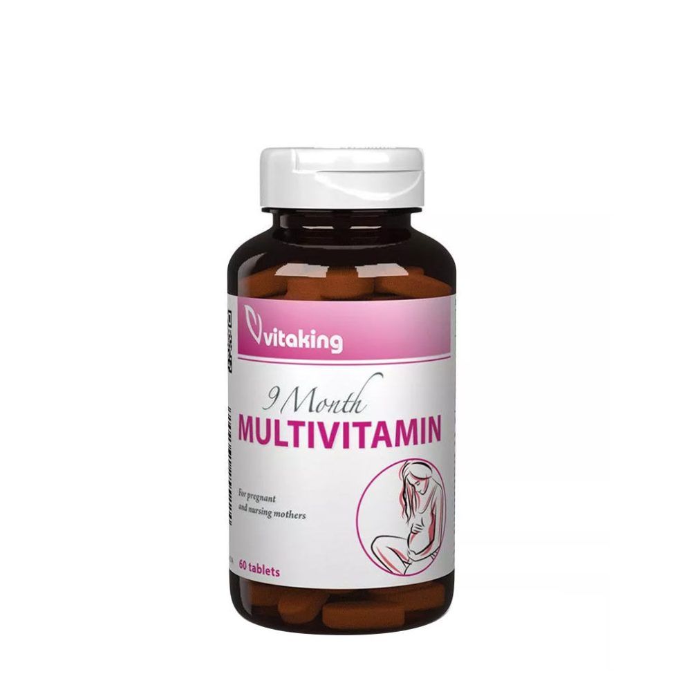 Várandós multivitamin, Vitaking 9 Month Multivitamin, 60 tabletta